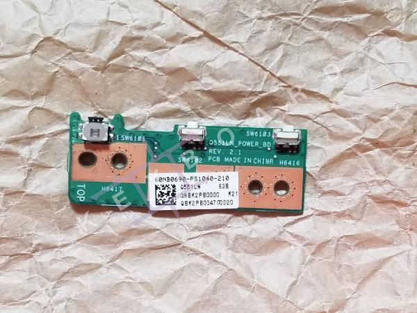 Кнопка увімкнення Asus Q551LN